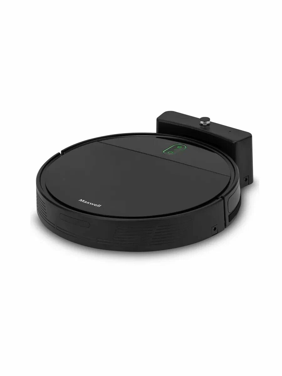 Робот-пылесос Maxwell MW-3290, сухая и влажная уборка, управление со смартфона, чёрный — фото 1