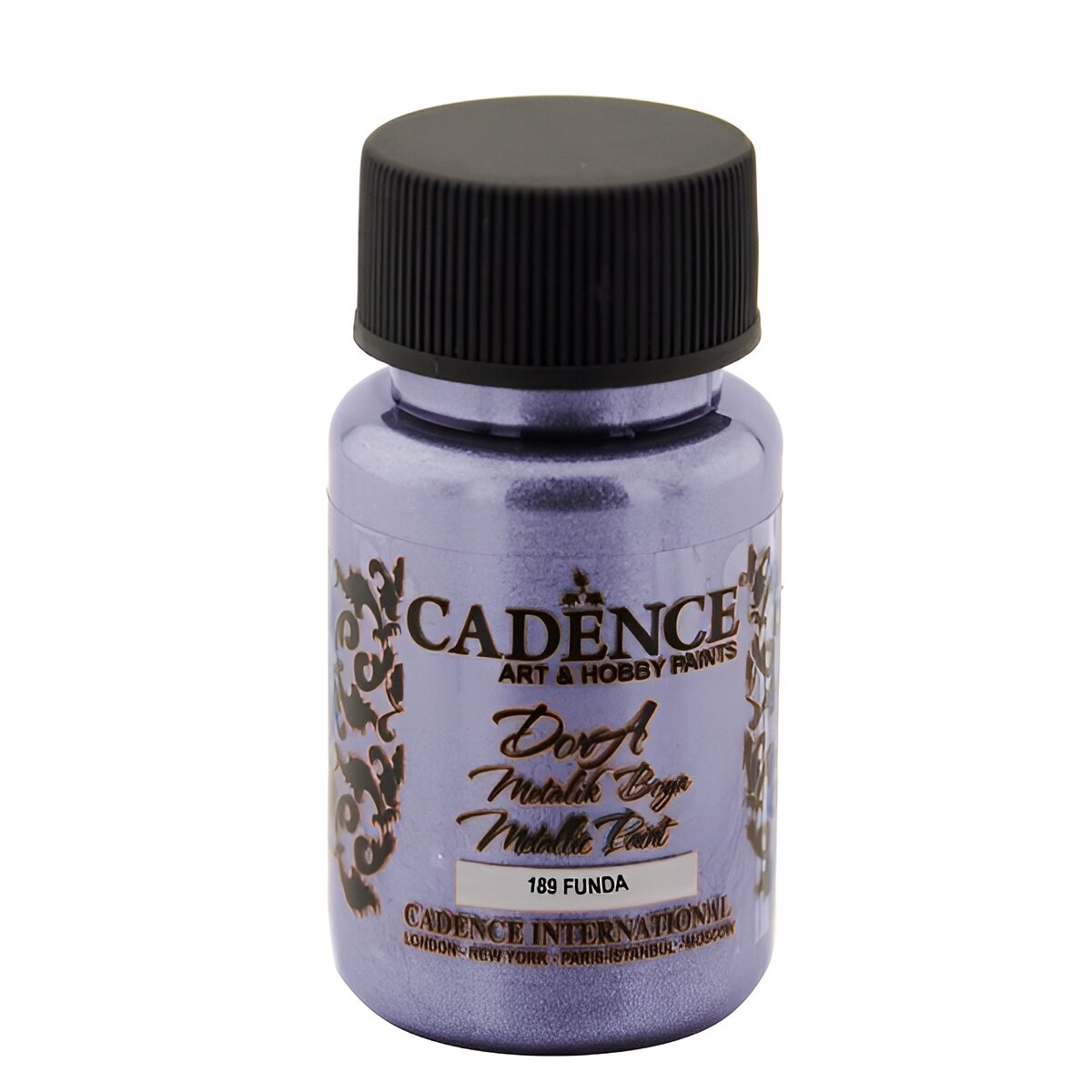 Акриловая краска Cadence Dora Metallic Paint, 50 ml. Heather-189