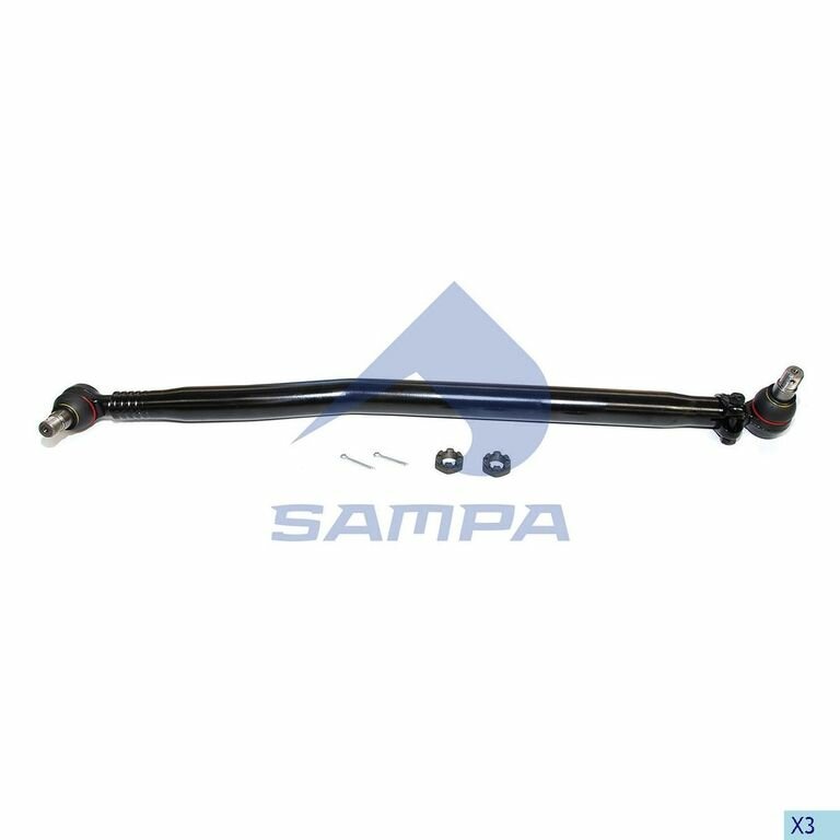 Тяга рулевая продольная L 991мм для ДАФ XF95 арт 09758301 SAMPA