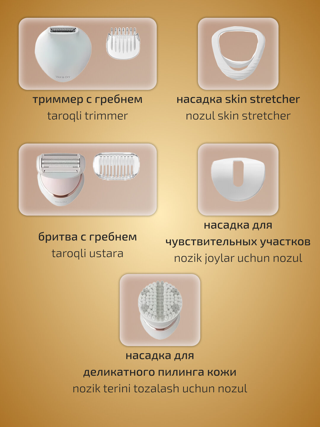 Эпилятор Philips BRE720, беспроводная, влажная эпиляция, 2 уровня мощности, до 40 мин — фото 1