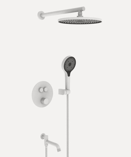 Изображение товара Душевая система с термостатом скрытого монтажа Viei V25005-3F белый