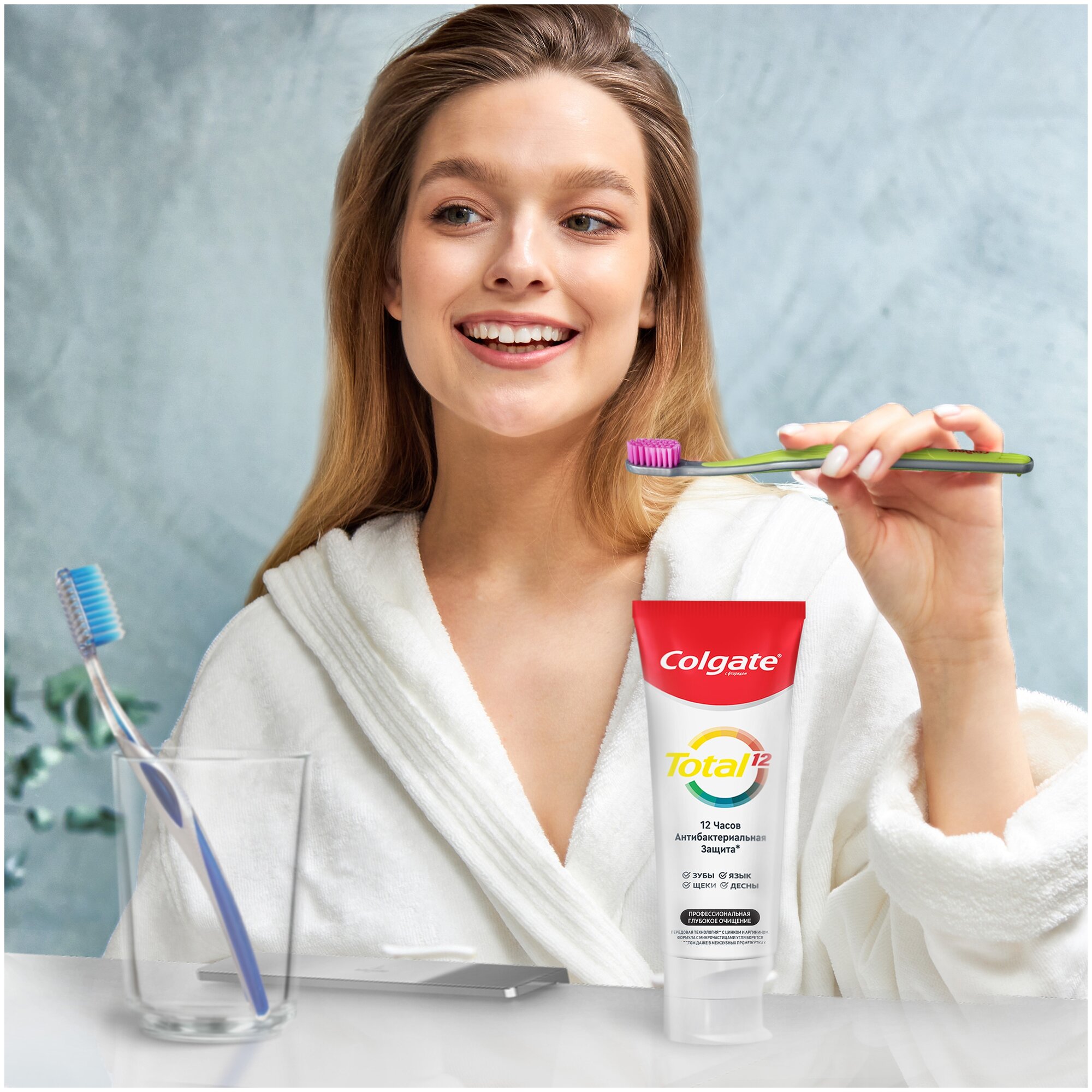 зубная паста Colgate Total 12 Глубокое Очищение антибактериальная 75мл Colgate-Palmolive - фото №3