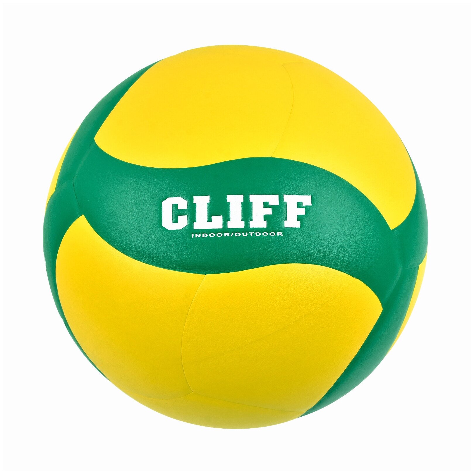 Мяч волейбольный CLIFF V200W-CEV, 5 размер, PU, желто-зеленый