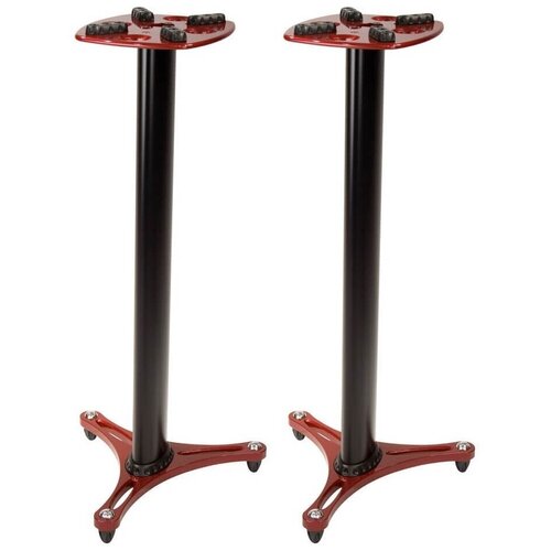Ultimate Support MS-90-45R стойки (пара) для студийных мониторов, высота 115 см, цвет черный с красным