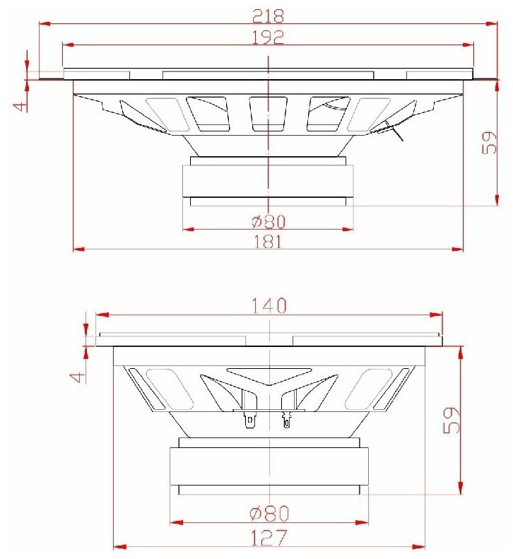 Колонки автомобильные URAL Molot AS-M57, 13x18 см (5x7 дюйм.), комплект 2 шт. [as-m57 molot] - фото №2