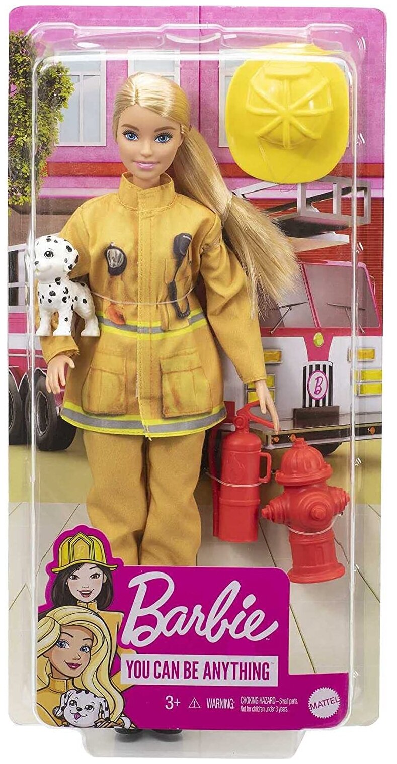 Кукла Barbie Пожарный в форме и с тематическими аксессуарами - фото №4