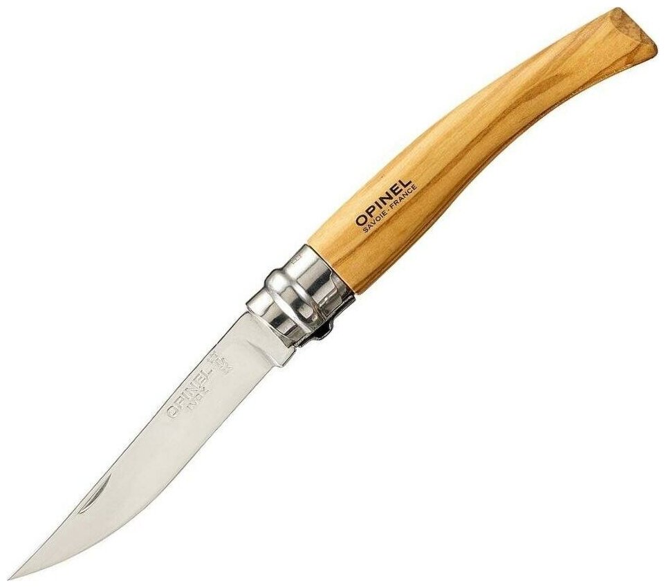 Складной нож Opinel №8 Olive, филейный 001144
