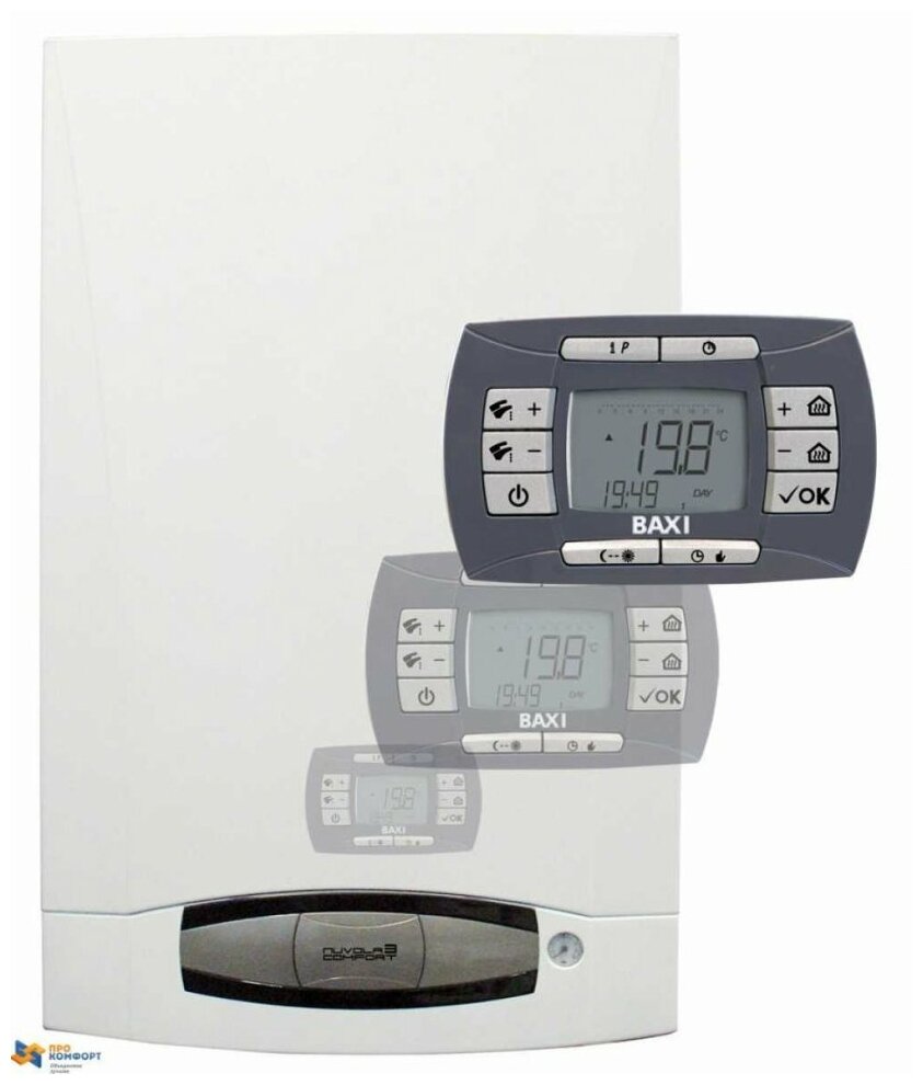 Газовый настенный котел Baxi NUVOLA-3 Comfort 280 i двухконтурный - фото №15