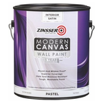 Дизайнерская краска для внутренних работ Rust-Oleum Zinsser Modern Canvas 3.43 л белая база Pastel шелковисто матовая - изображение