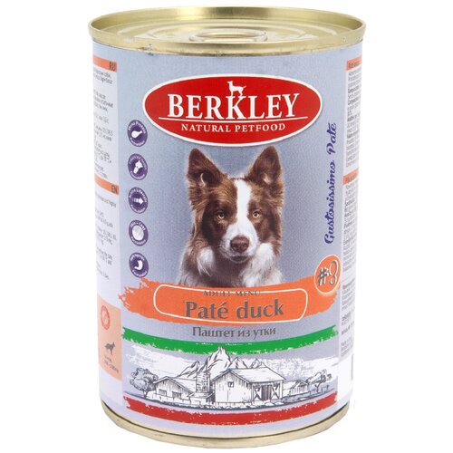 BERKLEY № 3 ADULT DOG PATE DUCK для взрослых собак паштет из утки (400 гр)