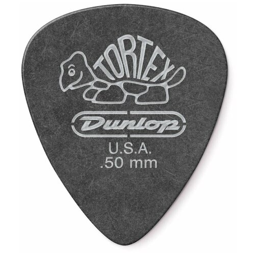 Медиаторы, толщина 0.5 мм, 12 шт. Dunlop Tortex Pitch Black Standard 488P050 12Pack