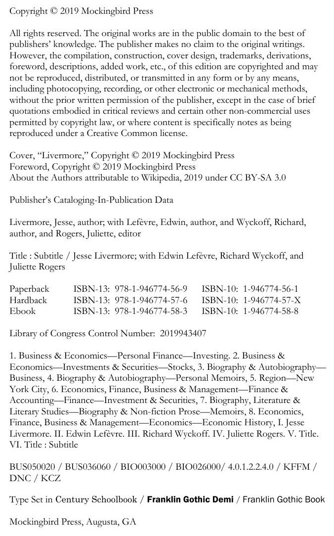 Jesse Livermore's Two Books of Market Wisdom - фото №5