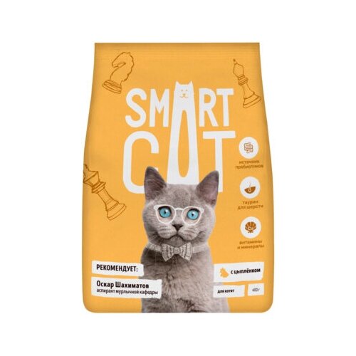 Smart Cat сухой корм Для котят с цыпленком 0,4 кг 25418 (18 шт)