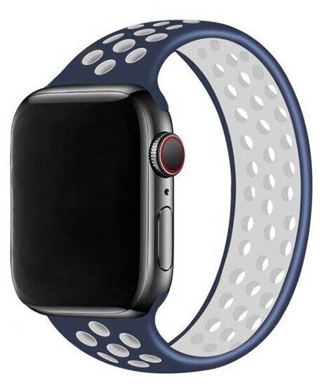 Ремешок-браслет силиконовый для Apple Watch 42/44/45/49мм