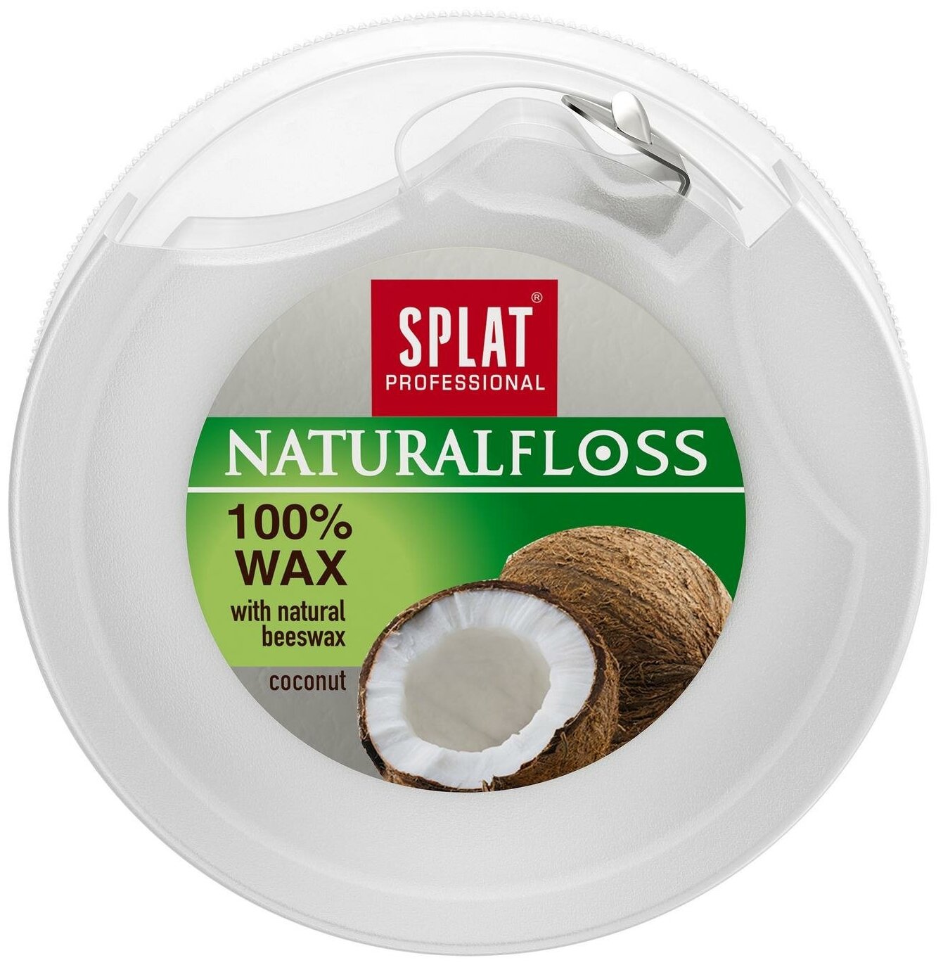 Splat Объемная зубная нить Natural Wax с ароматом кокоса, 40 м (Splat, ) - фото №10