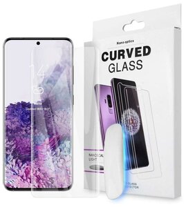 Фото Защитное стекло UV для Samsung Galaxy S20 Ultra (Самсунг Гэлакси С20 Ультра), закругленные края