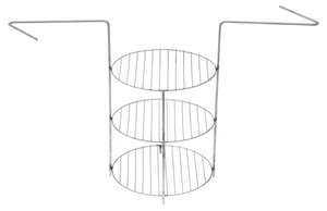 Этажерка-гриль 3-ярусная, средняя, диаметр 22 см, высота между ярусами 12 см