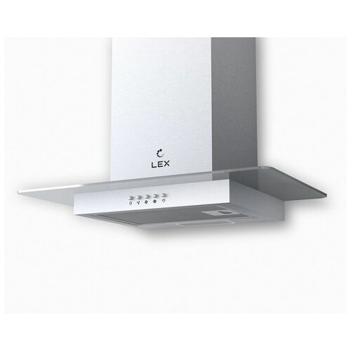 Каминная вытяжка Lex Apollo N 600 IX нержавеющая стальстекло прозрачное chat000040 2248100₽