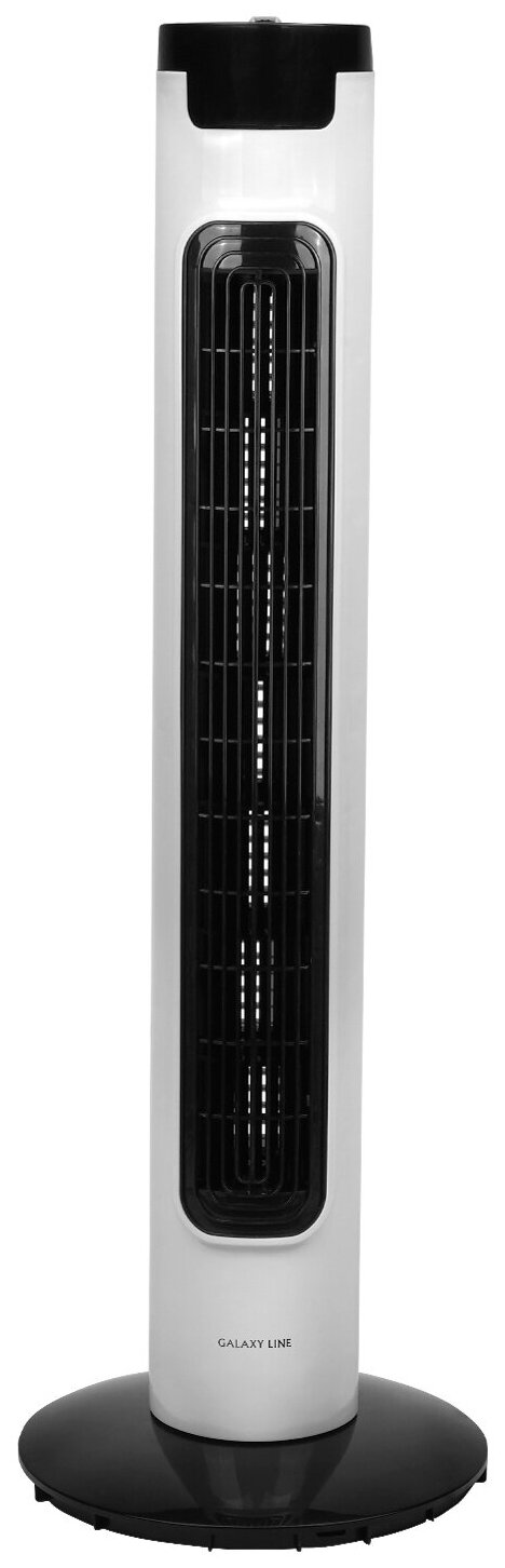 GALAXY LINE GL 8108 Вентилятор напольный 60 Вт, высота 98,5см, 3 скорости потока воздуха, автоматическое вращение на 65°, механическое управление, питание 220-240В,50Гц
