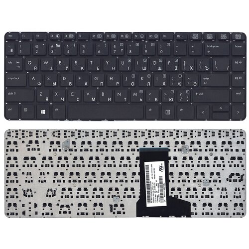 Клавиатура для ноутбука HP 711468-001 черная без рамки 1200₽