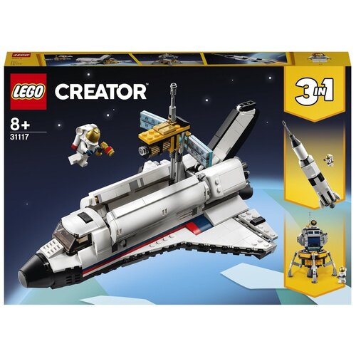 Конструктор LEGO Creator 31117 Приключения на космическом шаттле, 486 дет. конструктор lego creator 10283 космический шаттл наса дискавери
