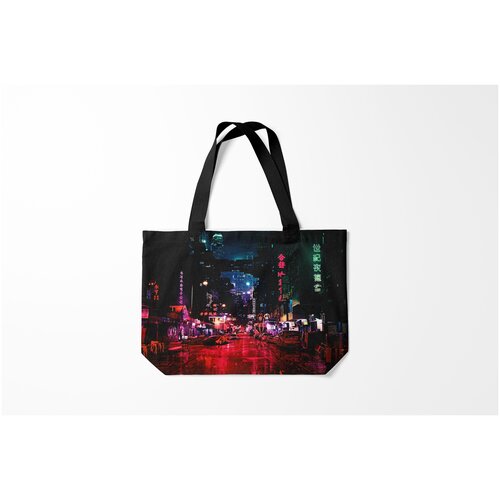 фото Сумка-шоппер / 46х35 см / аниме / призрак в доспехах burnettie