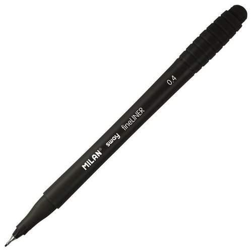 Ручка капиллярная Milan Sway (0.4мм) черная, 16шт. (610041680)