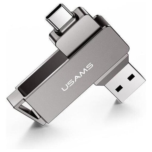 USB Флеш-накопитель Type-C + USB 3.0 256GB USAMS / флешка для телефона / планшета / компьютера / ноутбука / 256 Гб