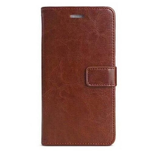 фото Чехол-книжка mypads для moto g9 plus / motorola moto g9 plus из качественной импортной кожи с подставкой застежкой и визитницей коричневый