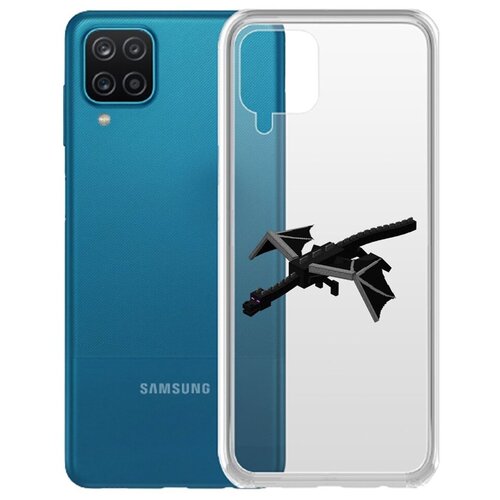 Чехол-накладка Krutoff Clear Case Дракон Края для Samsung Galaxy A12 (A125) чехол накладка krutoff clear case minecraft дракон края для samsung galaxy a03 core a032