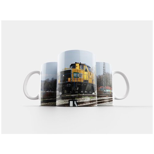 фото Кружка "тренироваться, транспортная система, железная дорога" 320 мл lotsprints