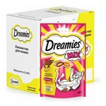 Лакомство Dreamies Mix подушечки для кошек, с говядиной и сыром, 60 гр. 6 шт. - изображение