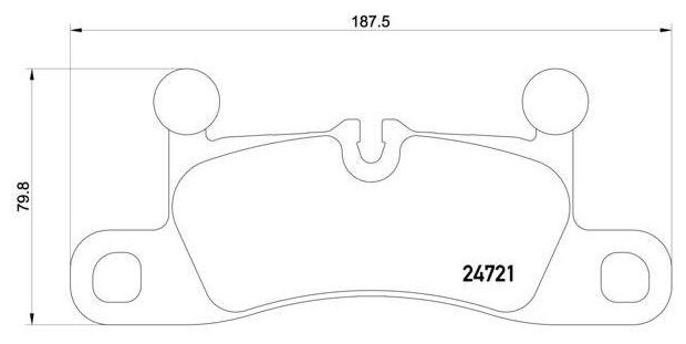 Trialli колодки торм. для а/м vw touareg ii (10-)/porsche cayenne ii (10-) диск. зад. (pf 4123) pf4123