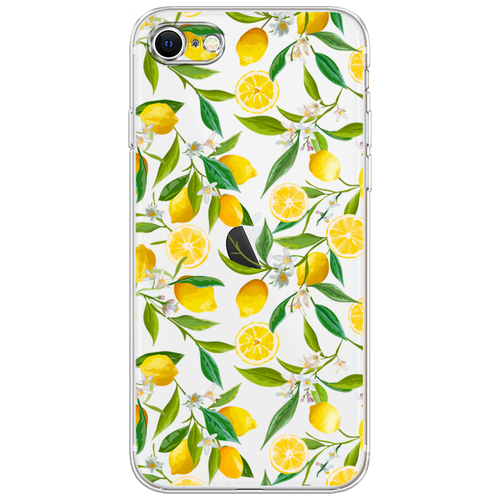 Силиконовый чехол на Apple iPhone 8 / Айфон 8 Сочные лимоны, прозрачный силиконовый чехол на oneplus 8 ванплас 8 сочные лимоны прозрачный