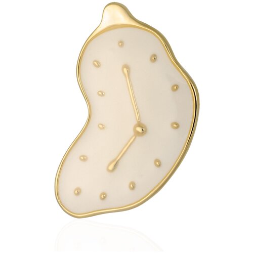 фото Женская дизайнерская брошь часы сальвадора дали light night