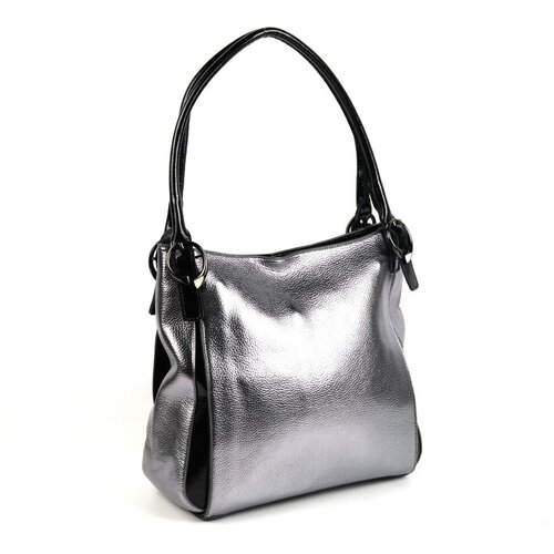 Женская сумка 2972 Бронза Piove серебристого цвета