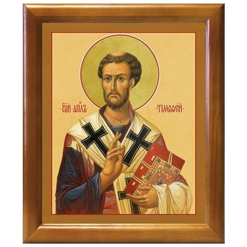 Апостол от 70-ти Тимофей Ефесский, епископ, икона в рамке 17,5*20,5 см