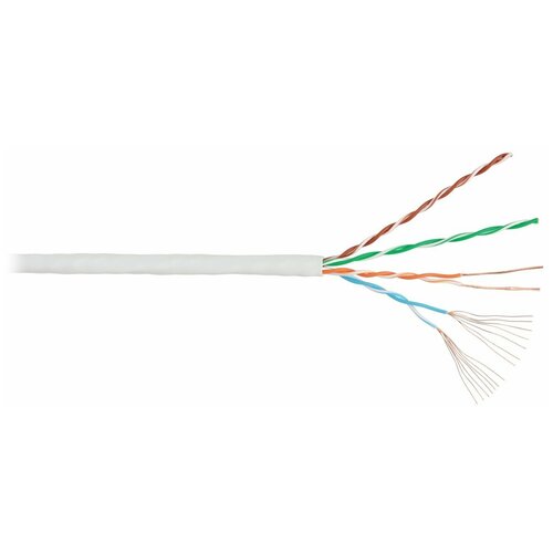Витая пара NIKOLAN UTP кат.5e 4 пары CU 305м серый (NKL 4000C-GY)
