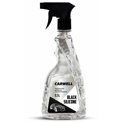 Чернение резины силиконовое CARWELL BLACK SILICON (0,5 л.)