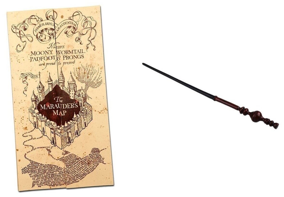 Набор Волшебная палочка Минервы МакГонагалл и Карта мародёров