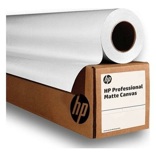 HP Холст HP J3E87B Professional Matte Canvas, рулон B0+ 60 1524 мм x 15.2 м, 392 г/м2 универсальная матовая самоклеящаяся полиприпиленовая пленка hp 2 рулона 1524 мм x 22 9 м 60 д x