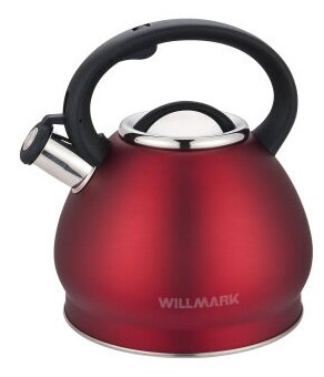 Чайник Willmark WTK-4221SS Красный - фотография № 1