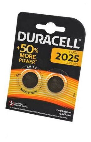 Элемент питания DURACELL CR2025 BL2 арт.16113 (2 шт.)