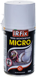 Монтажная пена IRFix MICRO STD бытовая, всесезонная, 250мл