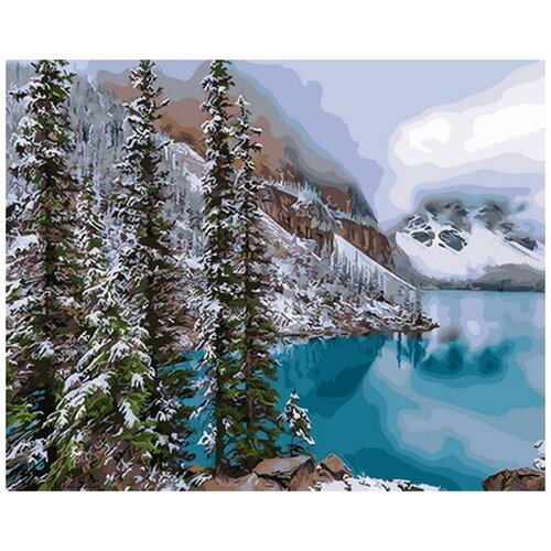 Цветной Картина по номерам Изумрудное озеро (GX30898)50x40см цветной картина по номерам белоснежный парусник gx8866 50x40см