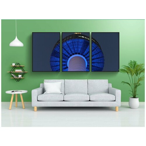 фото Набор модулных постеров для интерьера "намсан, n сеульская башня, сеул" 60x90 см. в тубусе, без рамки lotsprints