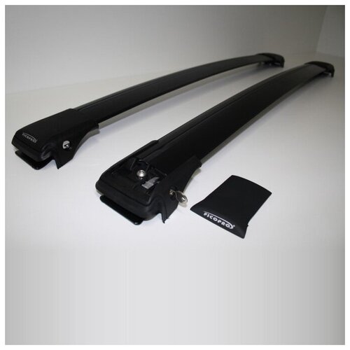 Багажник на рейлинги Ficopro R-52B черный