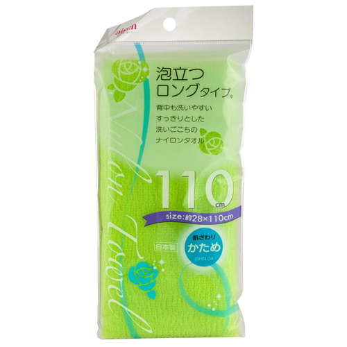 Купить Aisen awatatsu массажная мочалка жесткая, удлиненная, салатовая, 28х110 см, нейлон 100% bhn04
