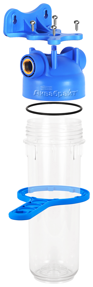 Прозрачный фильтр для холодной воды Аквабрайт АБФ-10-12, 2-35°, Подключение 1/2" (21мм). - фотография № 5