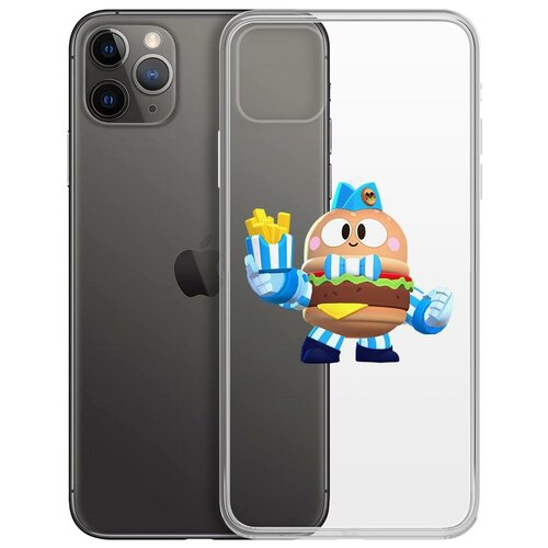 фото Чехол-накладка clear case brawl stars-бургер лу для iphone 11 pro max krutoff group